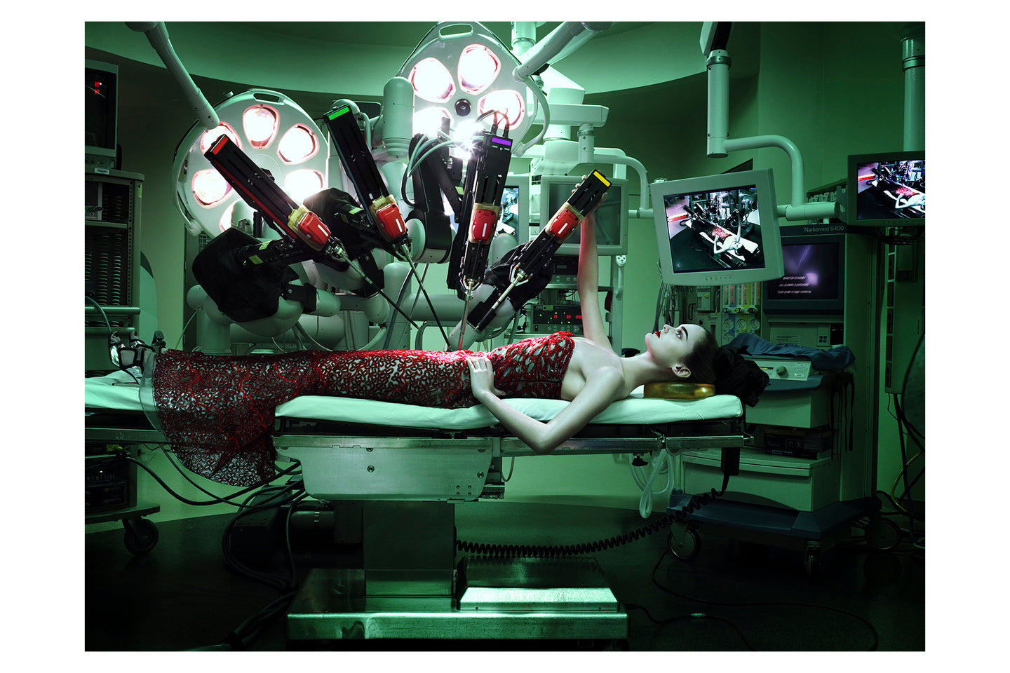 Red Dress in Surgical Room, 2005